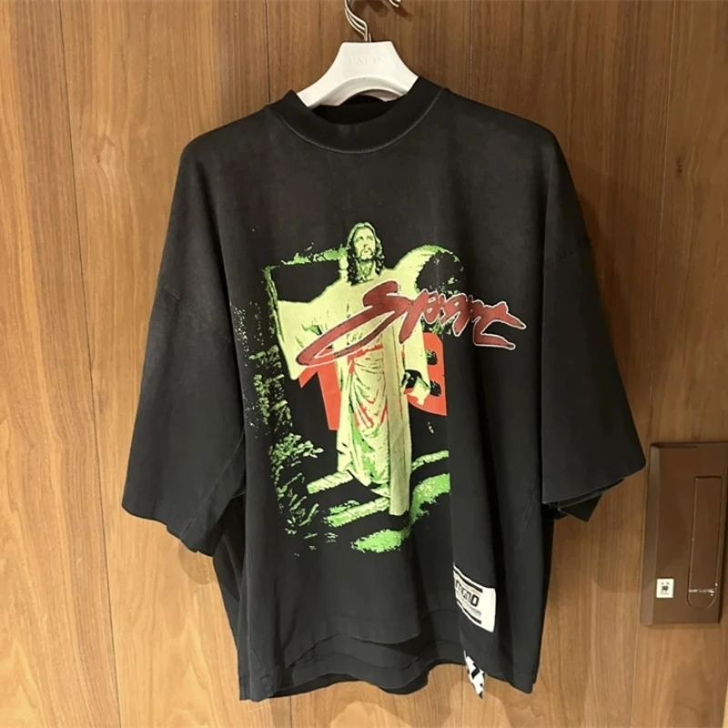 New RRR123 Jesus Letter Print T-shirt High Quality 1:1 Vintage Tops Tee Round Neck Washed Mens Womens Short Sleeve T-shirt
New RRR123 Jesus Letter Print T-shirt High Quality 1:1 Vintage Tops Tee Round Neck Washed Mens Womens Short Sleeve T-shirt