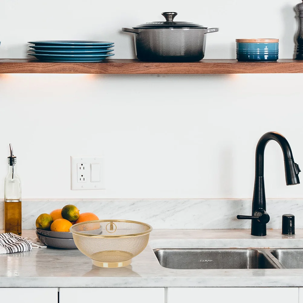 Stainless Steel Fine Mesh Strainer Colander For Rice Washing Sifting Filtering Kitchen Sink Bowl Cookware Tool
Stainless Steel Fine Mesh Strainer Colander For Rice Washing Sifting Filtering Kitchen Sink Bowl Cookware Tool