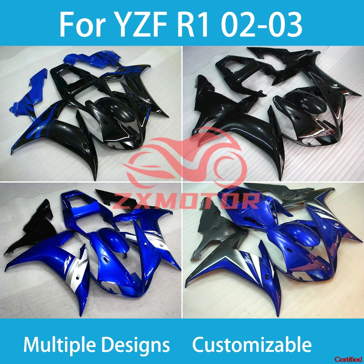Full Fairing Kit for Yamaha YZF R1 02 03 R 1 2002 2003 Motorcycle ABS Plastics Afterwork Cool Fairing Kit
Full Fairing Kit for Yamaha YZF R1 02 03 R 1 2002 2003 Motorcycle ABS Plastics Afterwork Cool Fairing Kit
