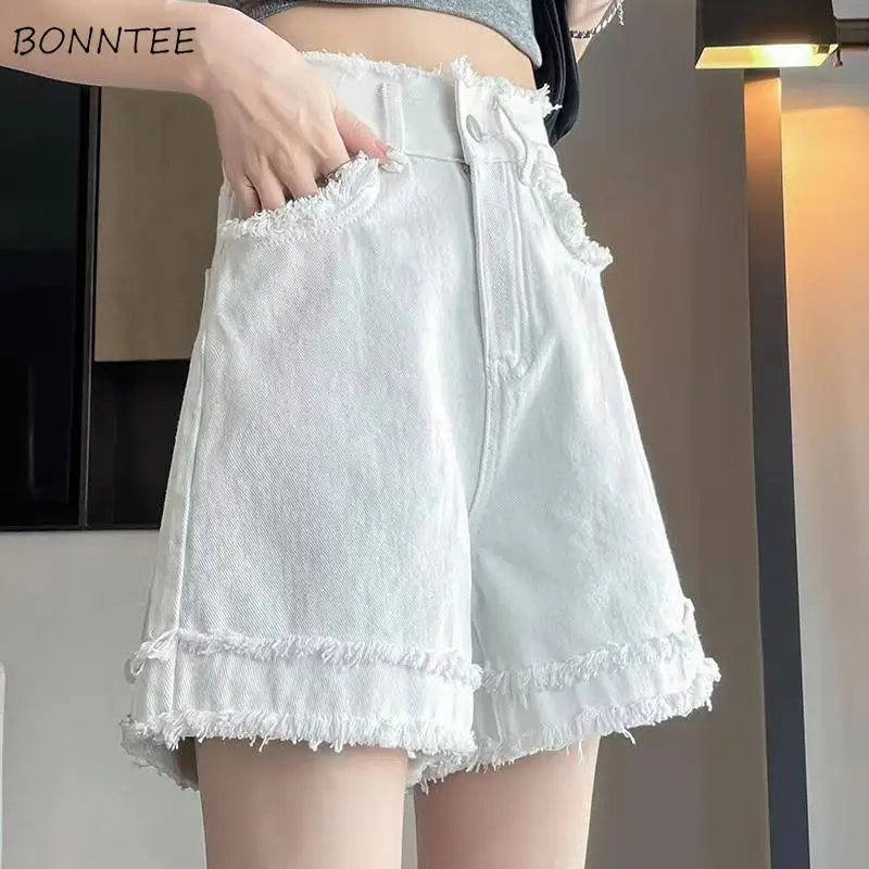 White Denim Shorts Women Summer High Waist A-line Fur-lined Korean Style Hot Girls Solid Simple Leisure All-match 3XL Stylish
White Denim Shorts Women Summer High Waist A-line Fur-lined Korean Style Hot Girls Solid Simple Leisure All-match 3XL Stylish