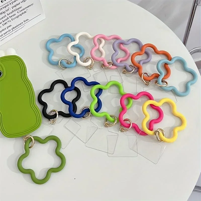 Silicone Flower Pattern Bracelet Mobile Phone Lanyard Anti-fall Anti-lost Universal Cell Phone Wrist Strap Phone Accessories
Silicone Flower Pattern Bracelet Mobile Phone Lanyard Anti-fall Anti-lost Universal Cell Phone Wrist Strap Phone Accessories