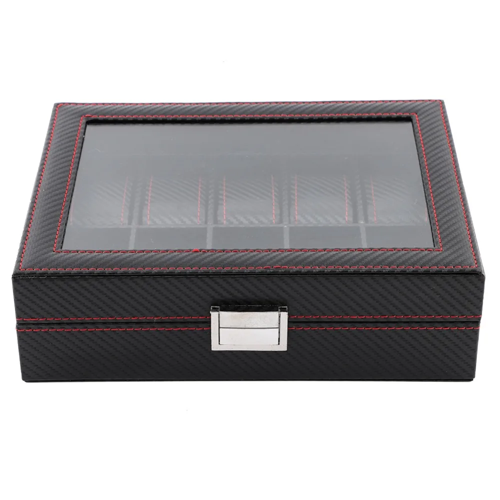 Carbon Fiber Texture Watch Box Twill Pattern Red Stitching Watch Organizer Leather Material Jewelry Storage Case
Carbon Fiber Texture Watch Box Twill Pattern Red Stitching Watch Organizer Leather Material Jewelry Storage Case