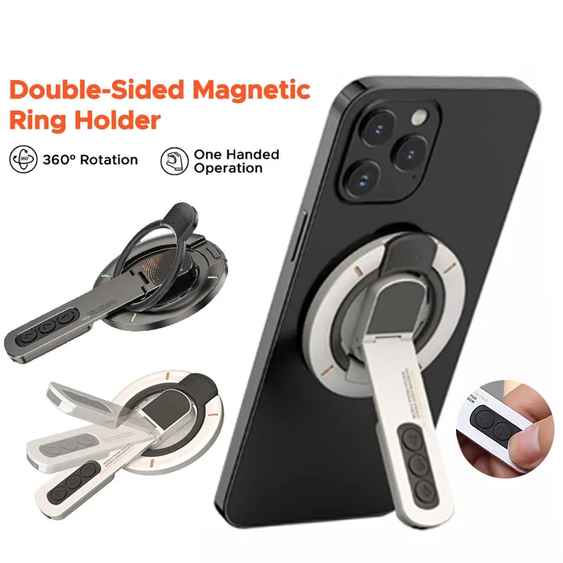 3-in-1 Magnetic Finger Ring Holder Rotate Double-Sided Magnetic Phone Stand for iPhone 17 16 15 14 13 12
3-in-1 Magnetic Finger Ring Holder Rotate Double-Sided Magnetic Phone Stand for iPhone 17 16 15 14 13 12