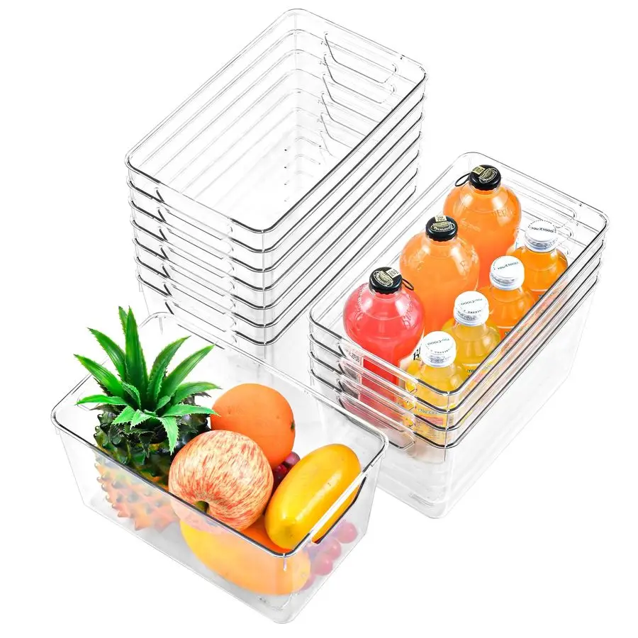 Pack Middle Organizers and Storage, Pantry Organization and Storage Bins, Cabinet Organizer, Clear Plastic Storage Containers wi
Pack Middle Organizers and Storage, Pantry Organization and Storage Bins, Cabinet Organizer, Clear Plastic Storage Containers wi