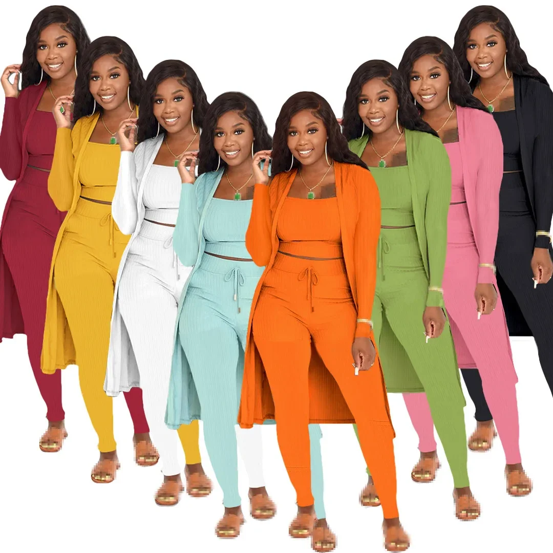 3 Piece Set Women Outfits Three Piece Set Pants Sets Fall Outfits for Women Tracksuits Sweatsuits for Woman Clothing Wholesale
3 Piece Set Women Outfits Three Piece Set Pants Sets Fall Outfits for Women Tracksuits Sweatsuits for Woman Clothing Wholesale