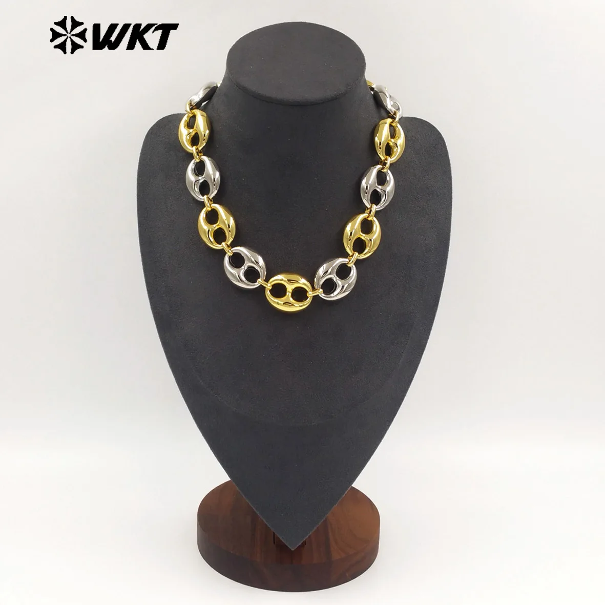 WT-JFN65 Amazing Gold And Silver Plated Metal Yellow Brass Pig Nose Shape Chain Necklace For Female Party Matching Jewelry
WT-JFN65 Amazing Gold And Silver Plated Metal Yellow Brass Pig Nose Shape Chain Necklace For Female Party Matching Jewelry