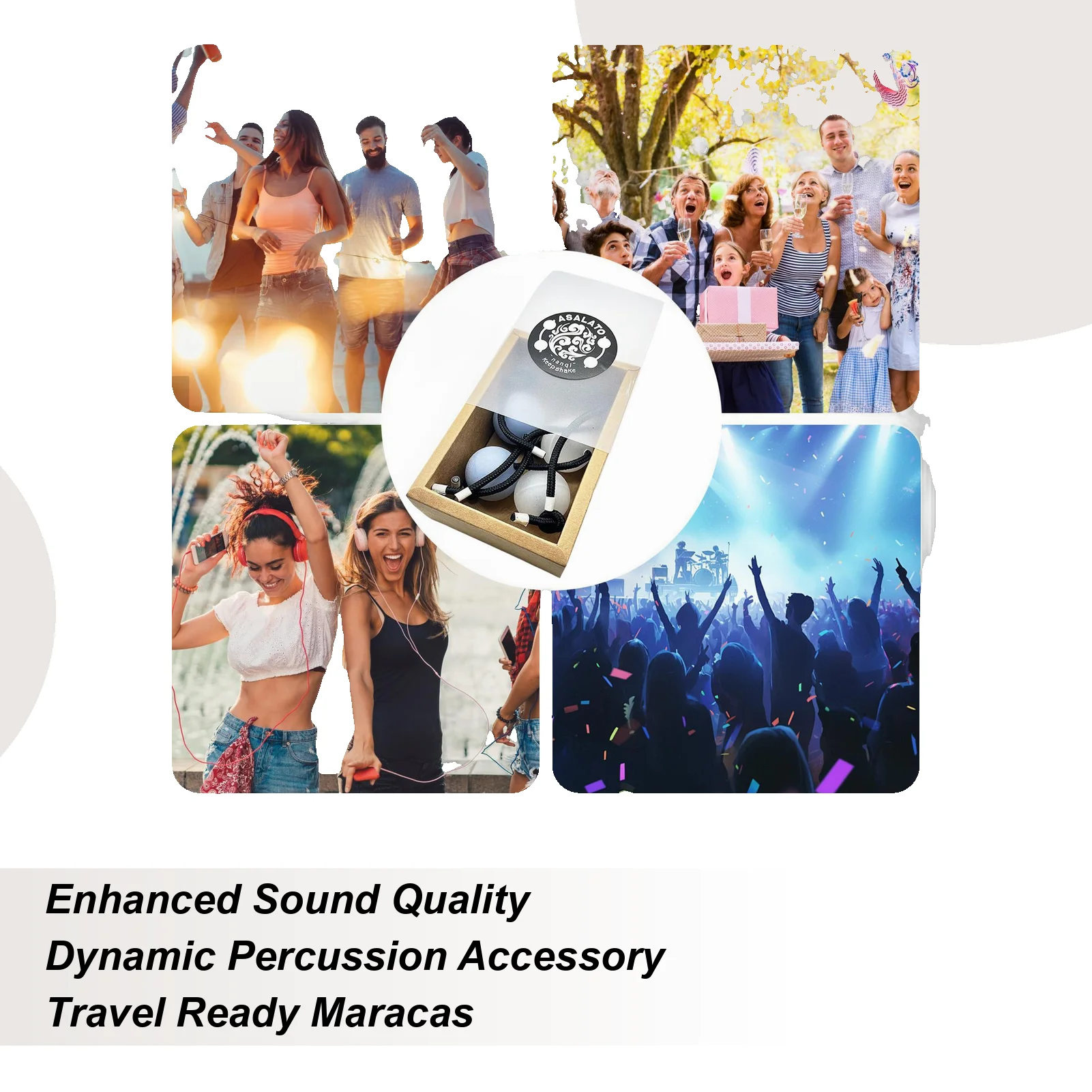 Ритмический шар Asalato, 1 пара, художественные музыкальные традиционные принадлежности, ударный шейкер, инструмент для взрослых, семьи, друзей, дома
Ритмический шар Asalato, 1 пара, художественные музыкальные традиционные принадлежности, ударный шейкер, инструмент для взрослых, семьи, друзей, дома