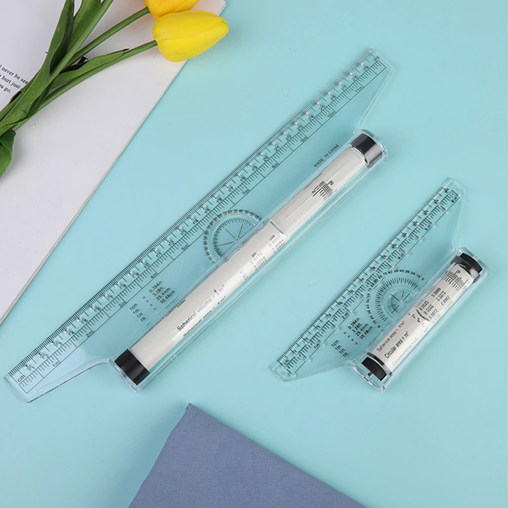 2Pcs Plastic Parallel Ruler Measuring Roller for Drawing Circles Arcs Parallel Lines Students Engineers Artists Office Use 
2Pcs Plastic Parallel Ruler Measuring Roller for Drawing Circles Arcs Parallel Lines Students Engineers Artists Office Use