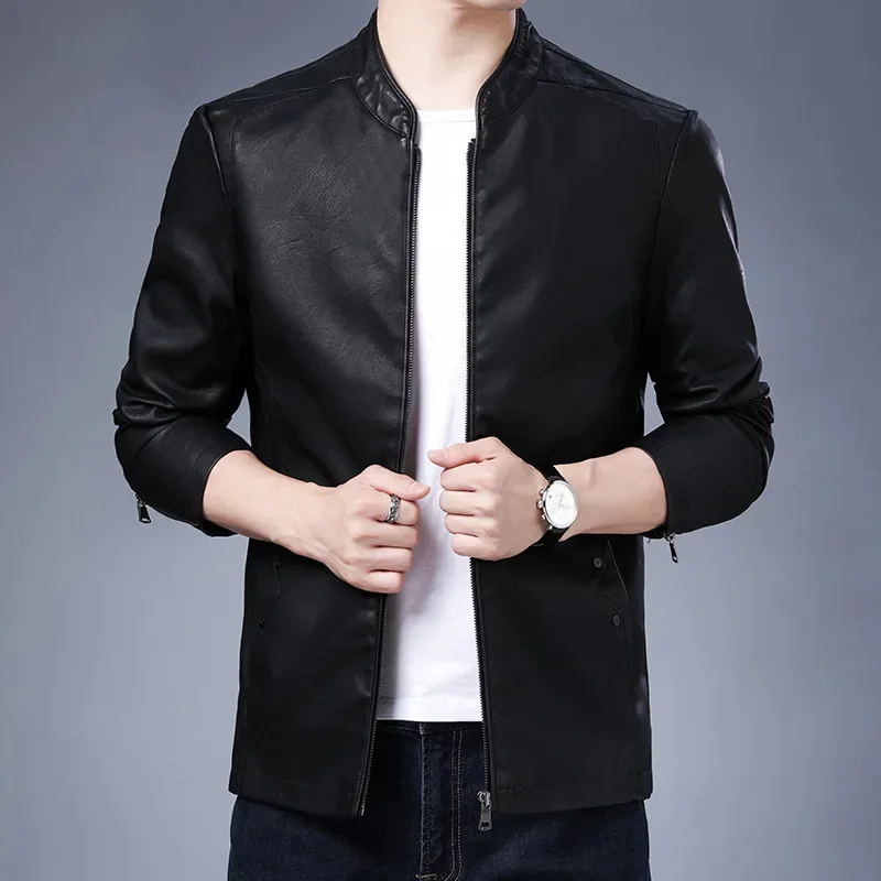 LIBIELIY Brand PU Leather Jacket Men Autumn Winter Casual Mens Jackets Solid Clothes Soft Motorcycle Outerwear Jaqueta Masculina
LIBIELIY Brand PU Leather Jacket Men Autumn Winter Casual Mens Jackets Solid Clothes Soft Motorcycle Outerwear Jaqueta Masculina