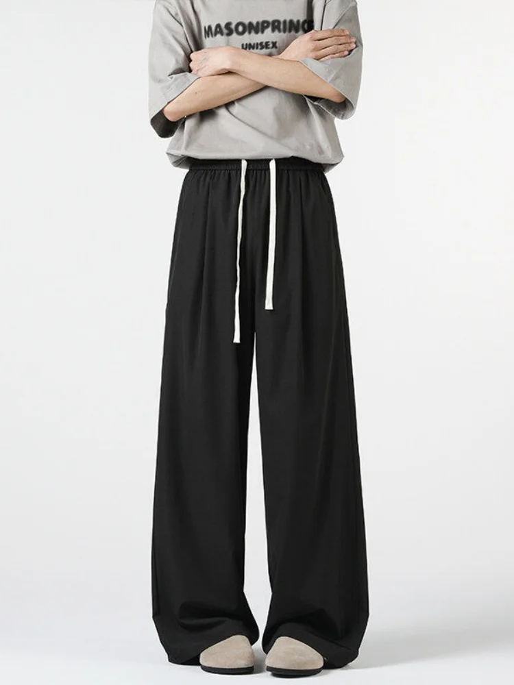 Мужские летние брюки American Sle из ледяного шелка с широкими прямыми штанинами, плотные, струящиеся, премиум-класса, повседневные, с эффектом прохлады
Мужские летние брюки American Sle из ледяного шелка с широкими прямыми штанинами, плотные, струящиеся, премиум-класса, повседневные, с эффектом прохлады