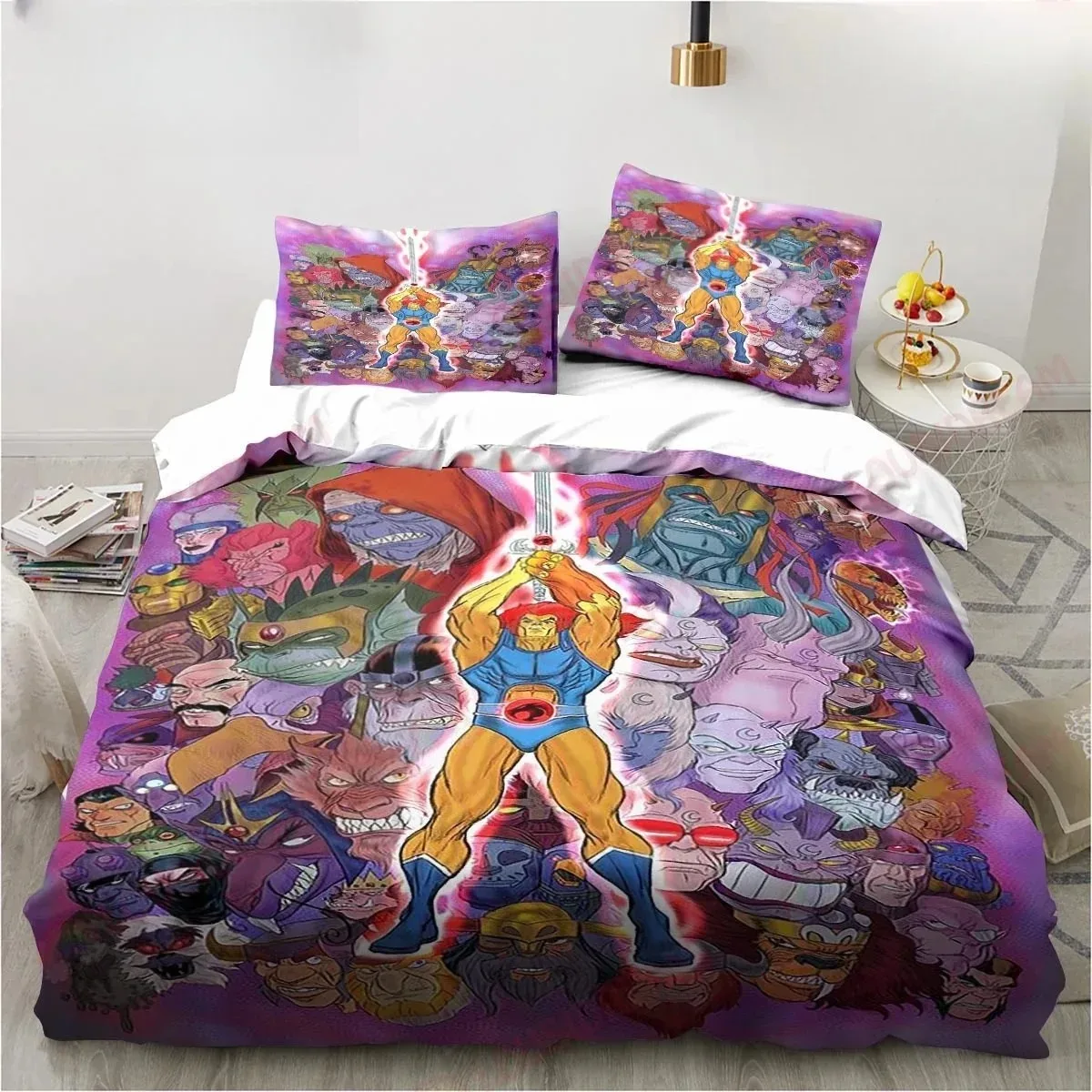 Cartoon Thundercats Bedding Set Sheet King Twin Double Child Bedding Set Mircofiber Or Polyester Duvet Cover Set Home Textiles
Cartoon Thundercats Bedding Set Sheet King Twin Double Child Bedding Set Mircofiber Or Polyester Duvet Cover Set Home Textiles
