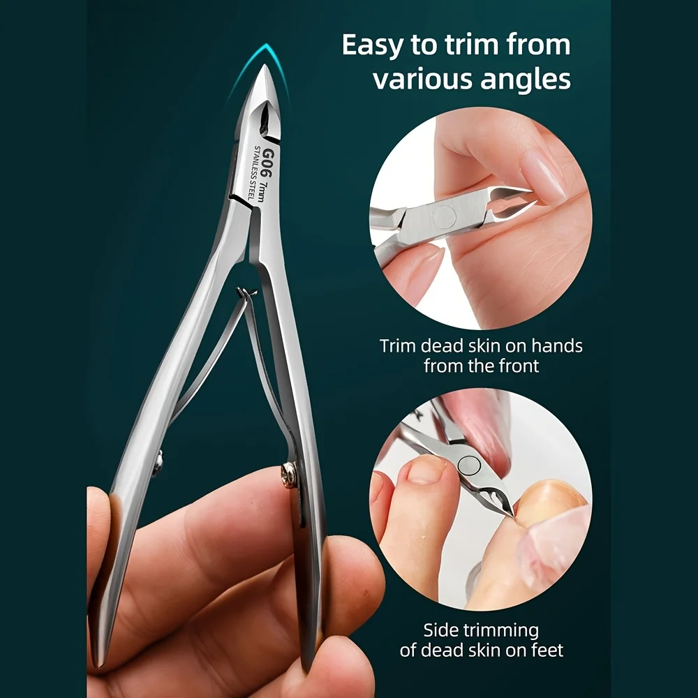 Professional Stainless Steel Cuticle Trimmer with Sharp Blade - Dual Spring Nail Clipper for Precise Manicure & Pedicure
Professional Stainless Steel Cuticle Trimmer with Sharp Blade - Dual Spring Nail Clipper for Precise Manicure & Pedicure