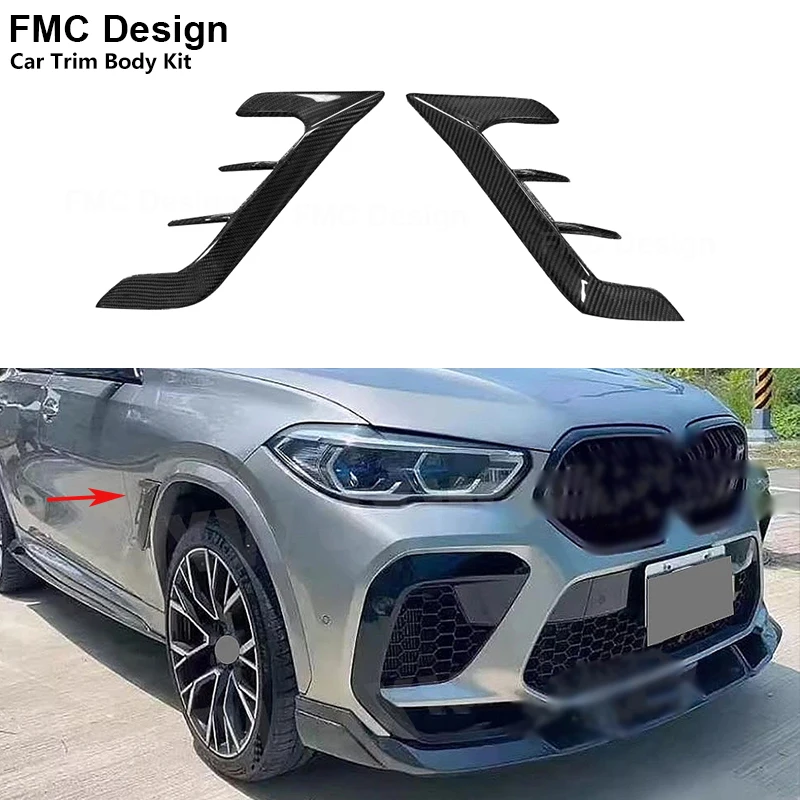 Carbon Fiber For BMW F96 X6M 2019-2022 Car Front Bumper Side Fender Air Vent Covers Trims Parts Upgrade Body kit
Carbon Fiber For BMW F96 X6M 2019-2022 Car Front Bumper Side Fender Air Vent Covers Trims Parts Upgrade Body kit