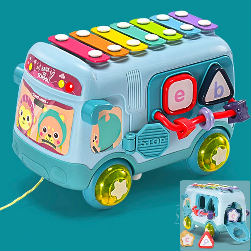 Многофункциональный мультяшный автобус, детский музыкальный автомобиль, ящик для хранения, ранние развивающие детские игрушки, игрушки Монтессори, лабиринт, головоломка, игры-молотки
Многофункциональный мультяшный автобус, детский музыкальный автомобиль, ящик для хранения, ранние развивающие детские игрушки, игрушки Монтессори, лабиринт, головоломка, игры-молотки
