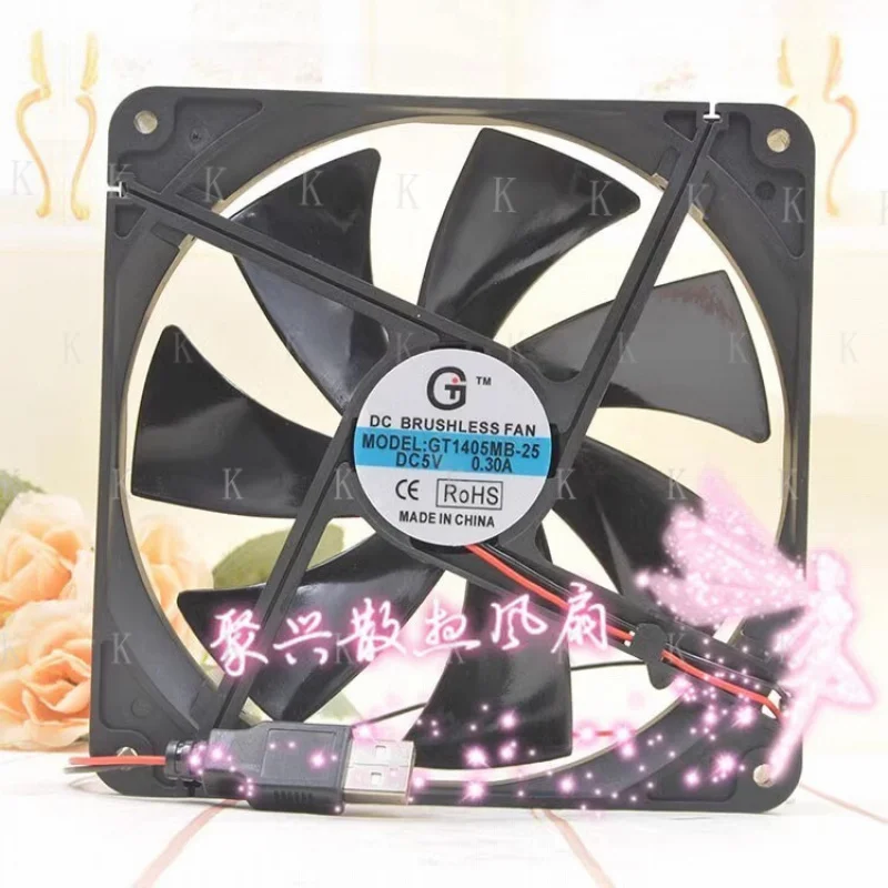 C FOR 1PCS GT14025MB-25 DC5V 0.30A 14CM 2-Wire Cooling Fan
C FOR 1PCS GT14025MB-25 DC5V 0.30A 14CM 2-Wire Cooling Fan