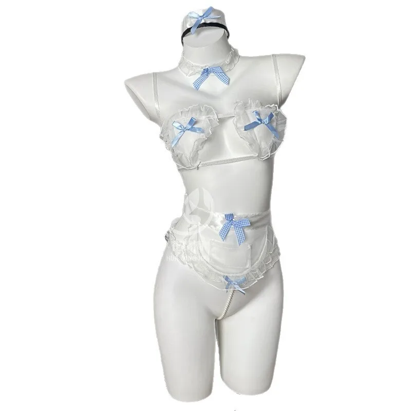 Sexy Lingerie Set Seductive Maid Style With Lace-Up Hollow-Out See-Through Bowknot Uniform Passionate Outfit Pure Desire AGEG
Sexy Lingerie Set Seductive Maid Style With Lace-Up Hollow-Out See-Through Bowknot Uniform Passionate Outfit Pure Desire AGEG