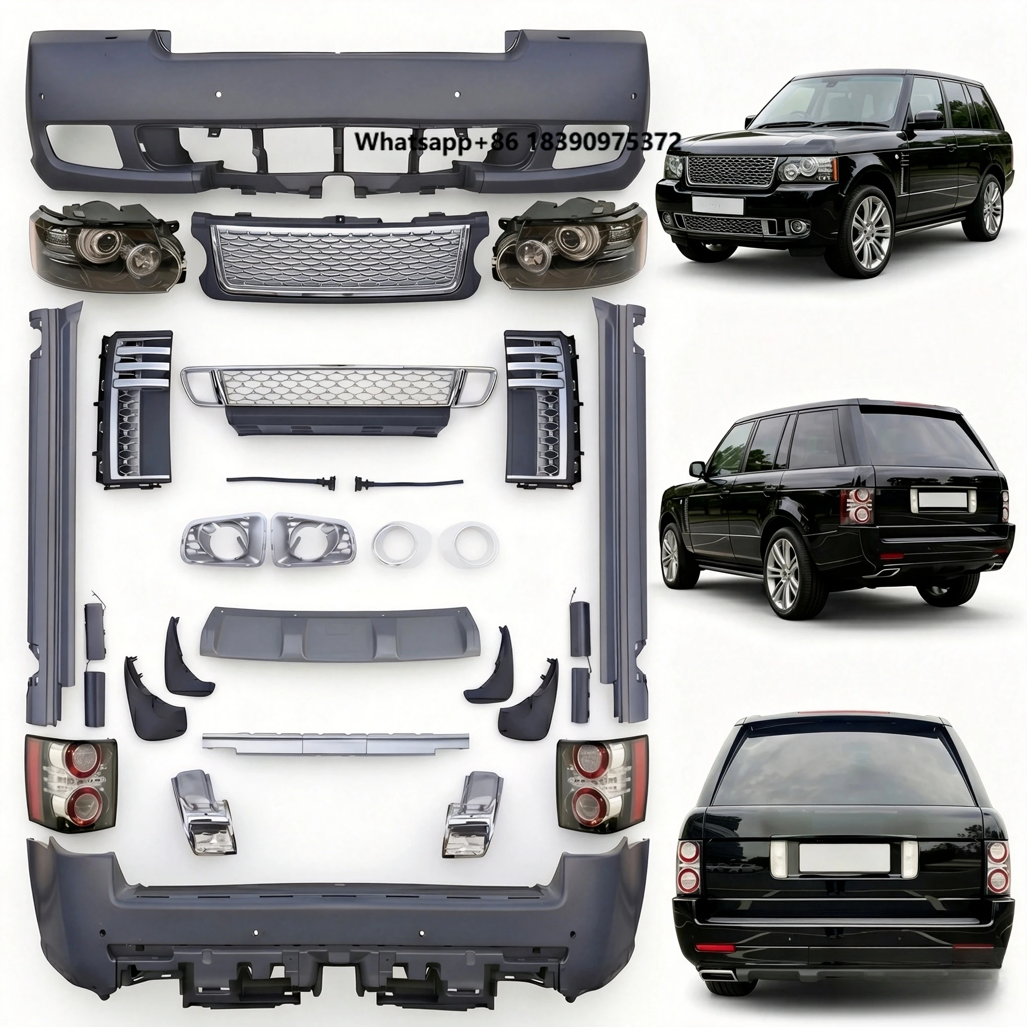 Body Kit for L405 2005-2012 Vogue Style Front Bumper Side Skirt Rear Diffuser
Body Kit for L405 2005-2012 Vogue Style Front Bumper Side Skirt Rear Diffuser