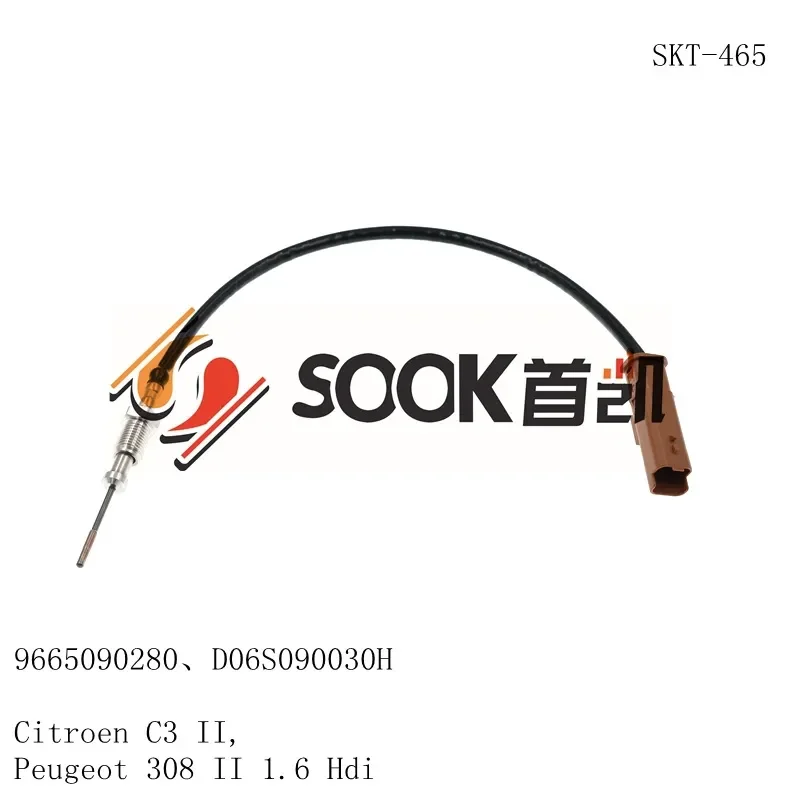Temperature Sensor for Manufacturer Vehicle Exhaust Emissions and Exhaust Temperature Monitoring 1618NF SKT-465
Temperature Sensor for Manufacturer Vehicle Exhaust Emissions and Exhaust Temperature Monitoring 1618NF SKT-465