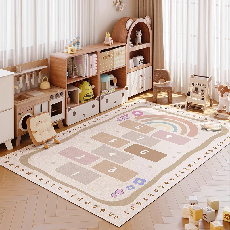 Living Room Carpet Anti-slip Stain-resistant Floor Mats Soft Comfortable Loop Pile TPR Carpets Cartoon Children's Hopscotch Rug
Living Room Carpet Anti-slip Stain-resistant Floor Mats Soft Comfortable Loop Pile TPR Carpets Cartoon Children's Hopscotch Rug