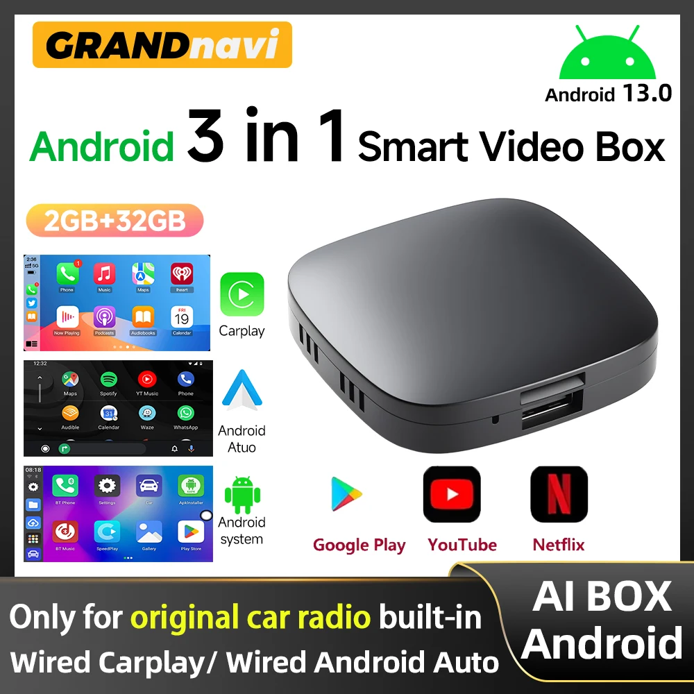 Android 13 Ai Box Smart Box CarPlay Wi-Fi Беспроводной Android Auto Встроенный игровой магазин для YouTube Netflix OEM CarPlay Автомобили
Android 13 Ai Box Smart Box CarPlay Wi-Fi Беспроводной Android Auto Встроенный игровой магазин для YouTube Netflix OEM CarPlay Автомобили