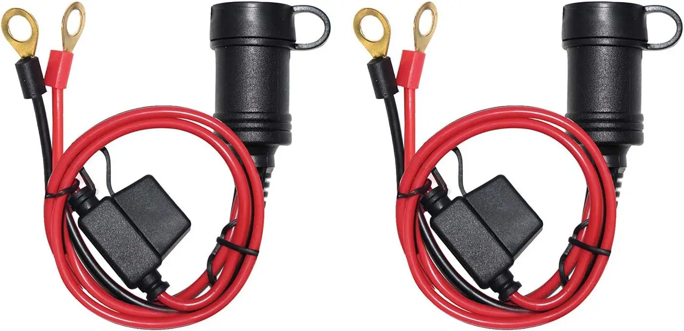 2-Pack 3FT 12V Extension Cord with Fuse & Ring Terminal for Car, RV, Boat Accessories
2-Pack 3FT 12V Extension Cord with Fuse & Ring Terminal for Car, RV, Boat Accessories