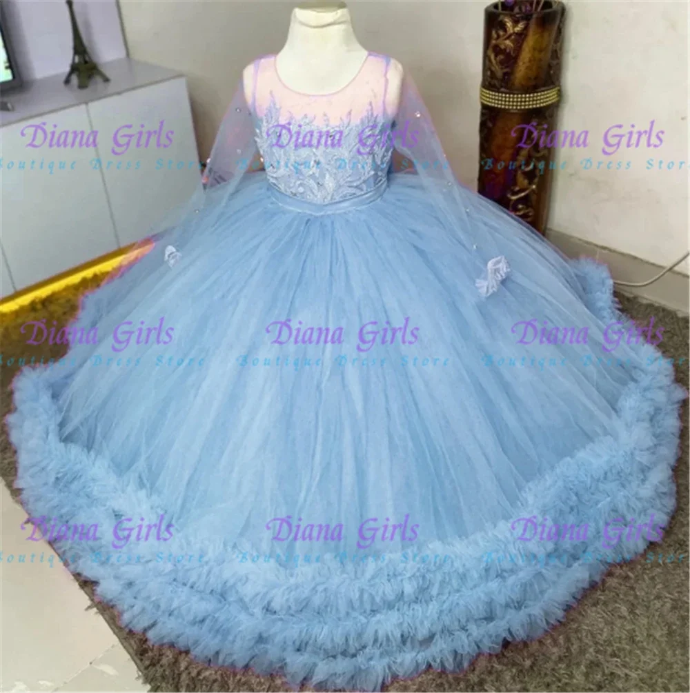 Lovely Flower Girl Dress Tulle Fluffy for Wedding Princess Shiny Crystal Long Sleeve Kids Birthday Party Ball Gown
Lovely Flower Girl Dress Tulle Fluffy for Wedding Princess Shiny Crystal Long Sleeve Kids Birthday Party Ball Gown