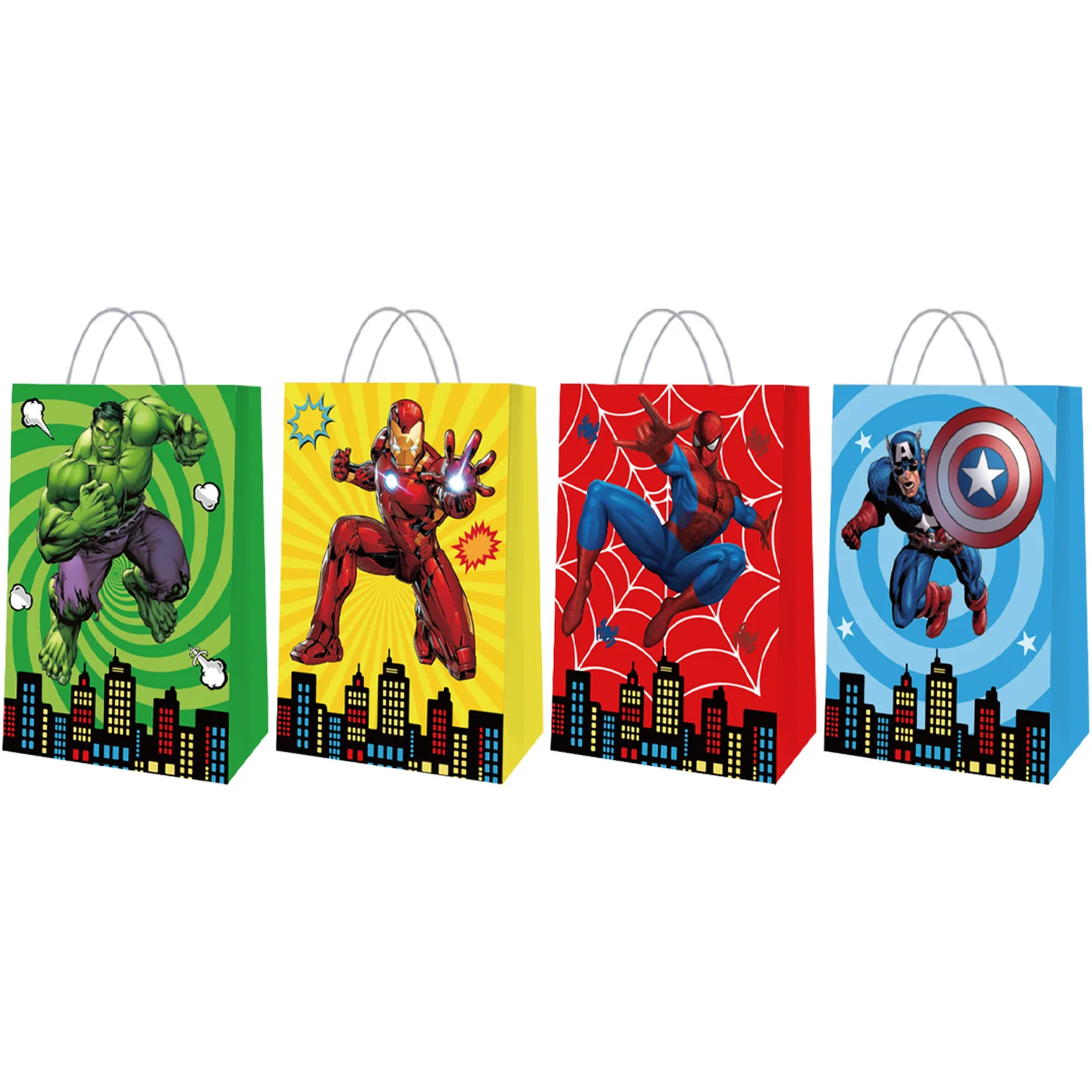 in stock Hot selling Avengers themed gift paper bags birthday parties parties cowhide paper bags tote bags
in stock Hot selling Avengers themed gift paper bags birthday parties parties cowhide paper bags tote bags