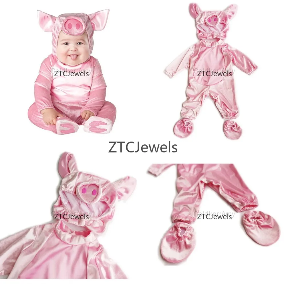 Baby Pink Pig Costume Halloween Animal Romper for Infant Toddler Dress Up Party Cosplay
Baby Pink Pig Costume Halloween Animal Romper for Infant Toddler Dress Up Party Cosplay