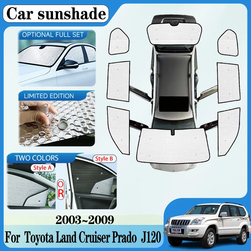 For Toyota Land Cruiser Prado 120 Accessories J120 LC120 FJ120 2003~2009 Car Sunscreen Window Sunshade Covers Car Accessories
For Toyota Land Cruiser Prado 120 Accessories J120 LC120 FJ120 2003~2009 Car Sunscreen Window Sunshade Covers Car Accessories