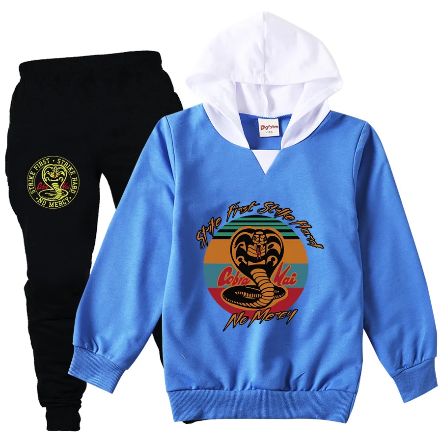 Baby Girls Clothing Hoodie+Pants Autumn Set Boys Children Cobra Kai Snake Kids Clothes Hooded Tracksuit Sweatshirt Sport Suit
Baby Girls Clothing Hoodie+Pants Autumn Set Boys Children Cobra Kai Snake Kids Clothes Hooded Tracksuit Sweatshirt Sport Suit