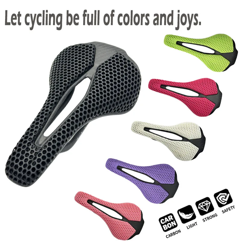Ultra Light 3D Printed Carbon MTB Racing Bicycle Saddle Cushion Highway Cycling Seat Comfort Accessory
Ultra Light 3D Printed Carbon MTB Racing Bicycle Saddle Cushion Highway Cycling Seat Comfort Accessory