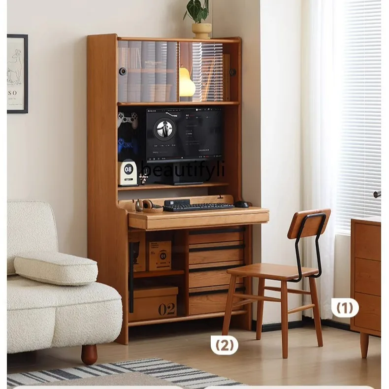 Nordic Home Desk Bookshelf Bedroom Solid Wood Extendable Computer Desk Bookshelf
Nordic Home Desk Bookshelf Bedroom Solid Wood Extendable Computer Desk Bookshelf