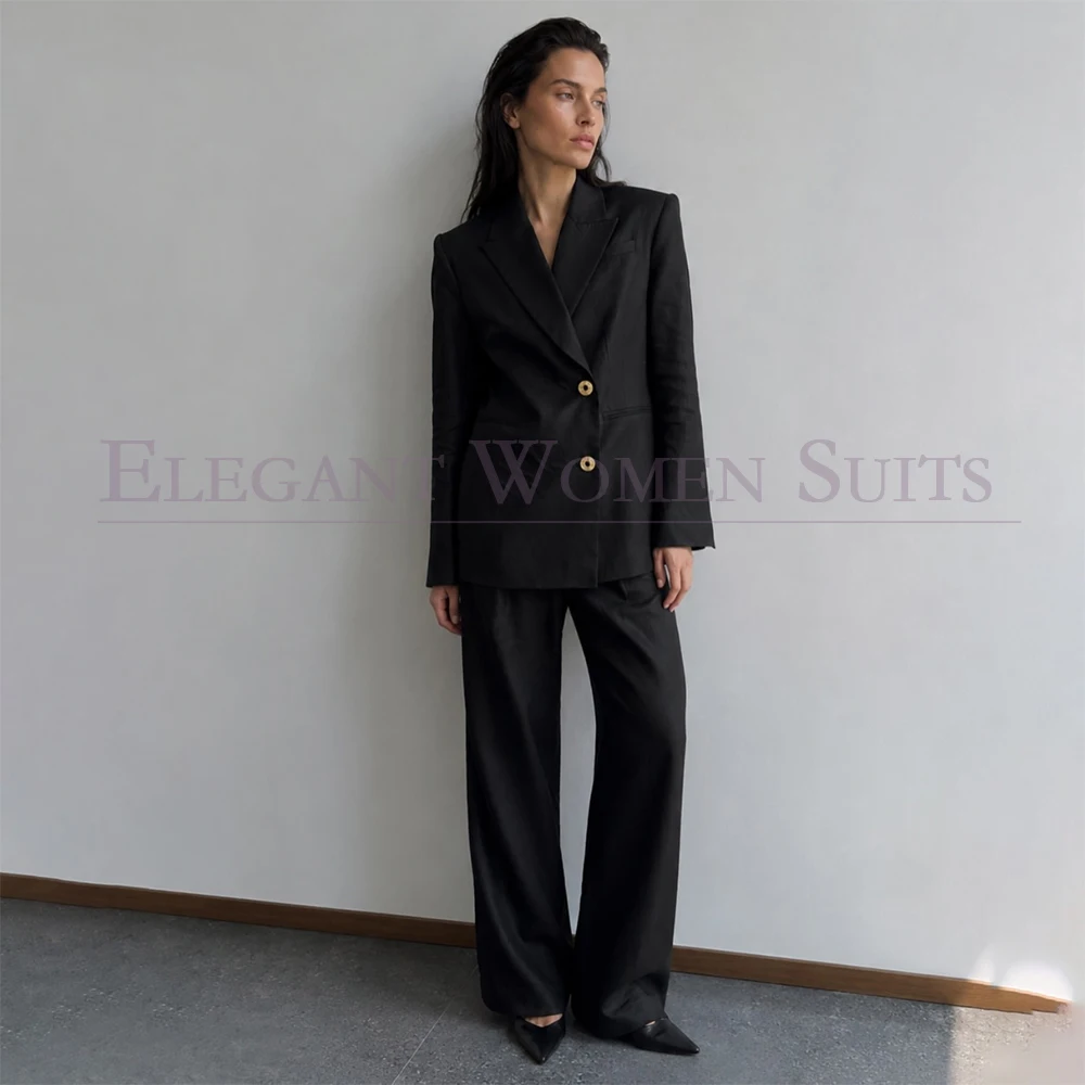 Formal Black Women's Suits 2026 Customized Single Breasted Peak Lapel Slim Fit 2 Piece Jacket Pants Outfits Office Work Blazer
Formal Black Women's Suits 2026 Customized Single Breasted Peak Lapel Slim Fit 2 Piece Jacket Pants Outfits Office Work Blazer