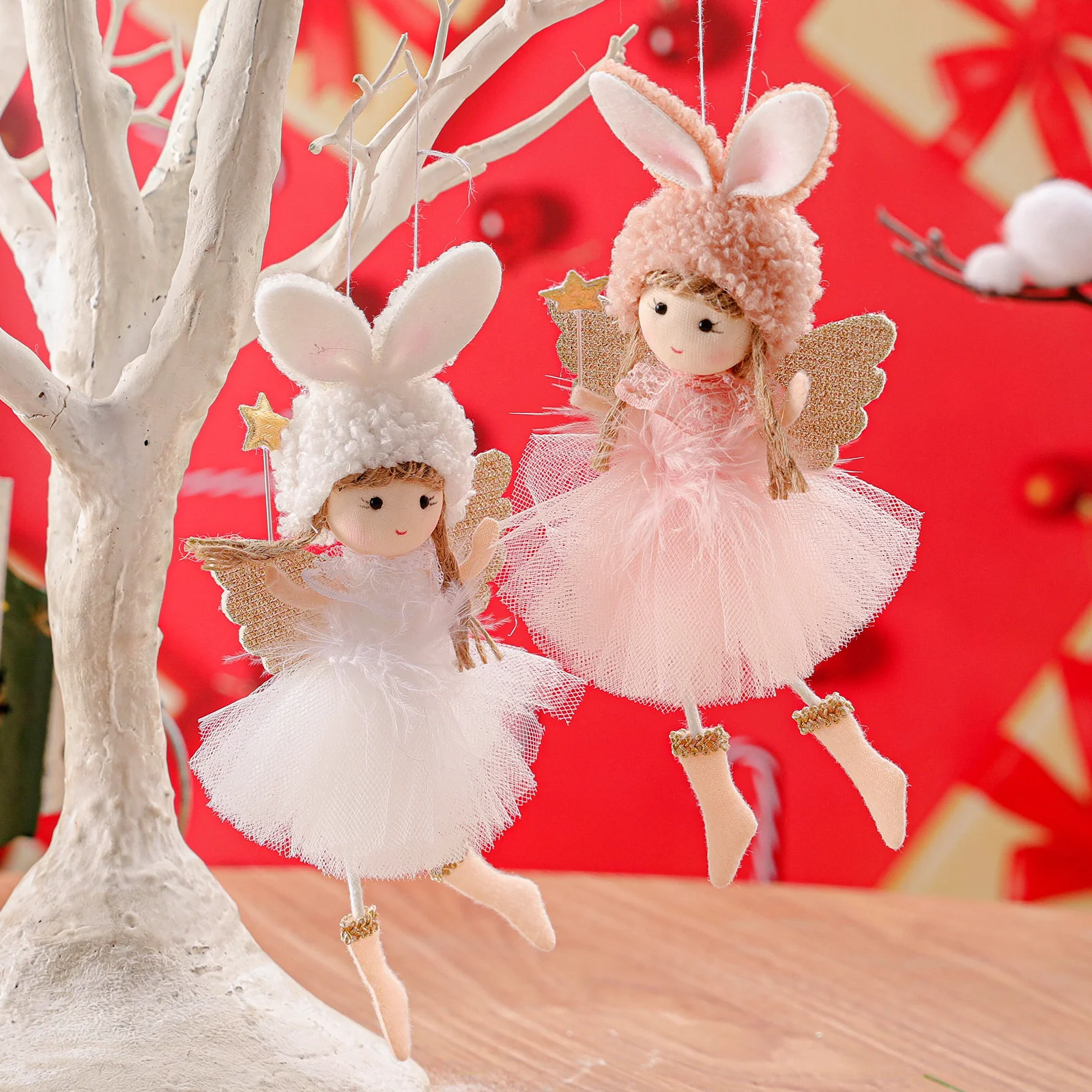 60PCS 2022 Lace Rabbit Ear Girl Shape Doll Pendant Christmas Tree Decoration Small Pendant Accessories
60PCS 2022 Lace Rabbit Ear Girl Shape Doll Pendant Christmas Tree Decoration Small Pendant Accessories