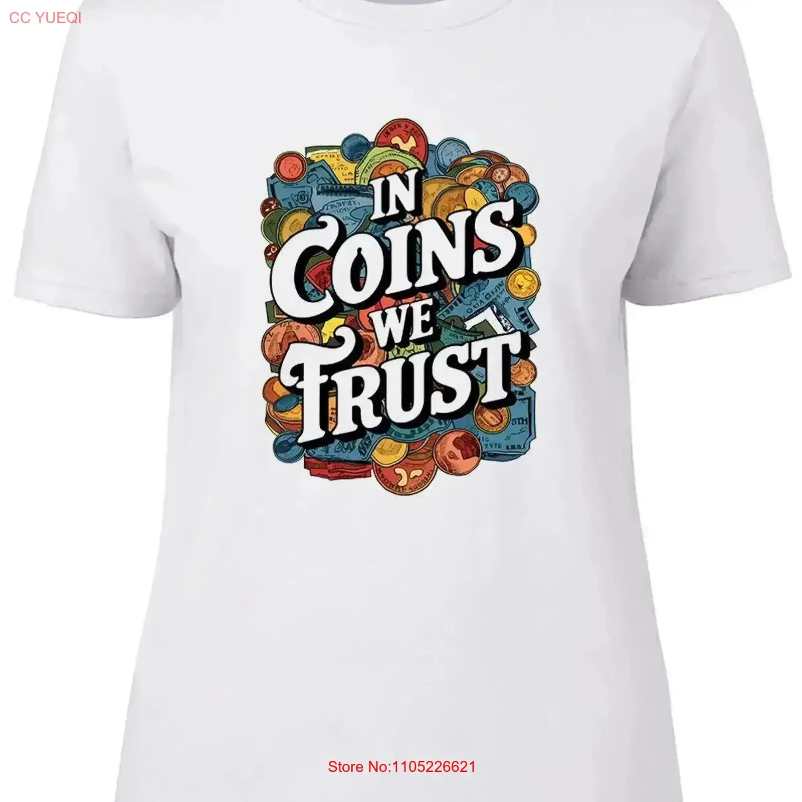Женская футболка In Coins We Trust, забавная коллекция монет, женская винтажная потертая дизайнерская одежда, дышащая повседневная одежда
Женская футболка In Coins We Trust, забавная коллекция монет, женская винтажная потертая дизайнерская одежда, дышащая повседневная одежда