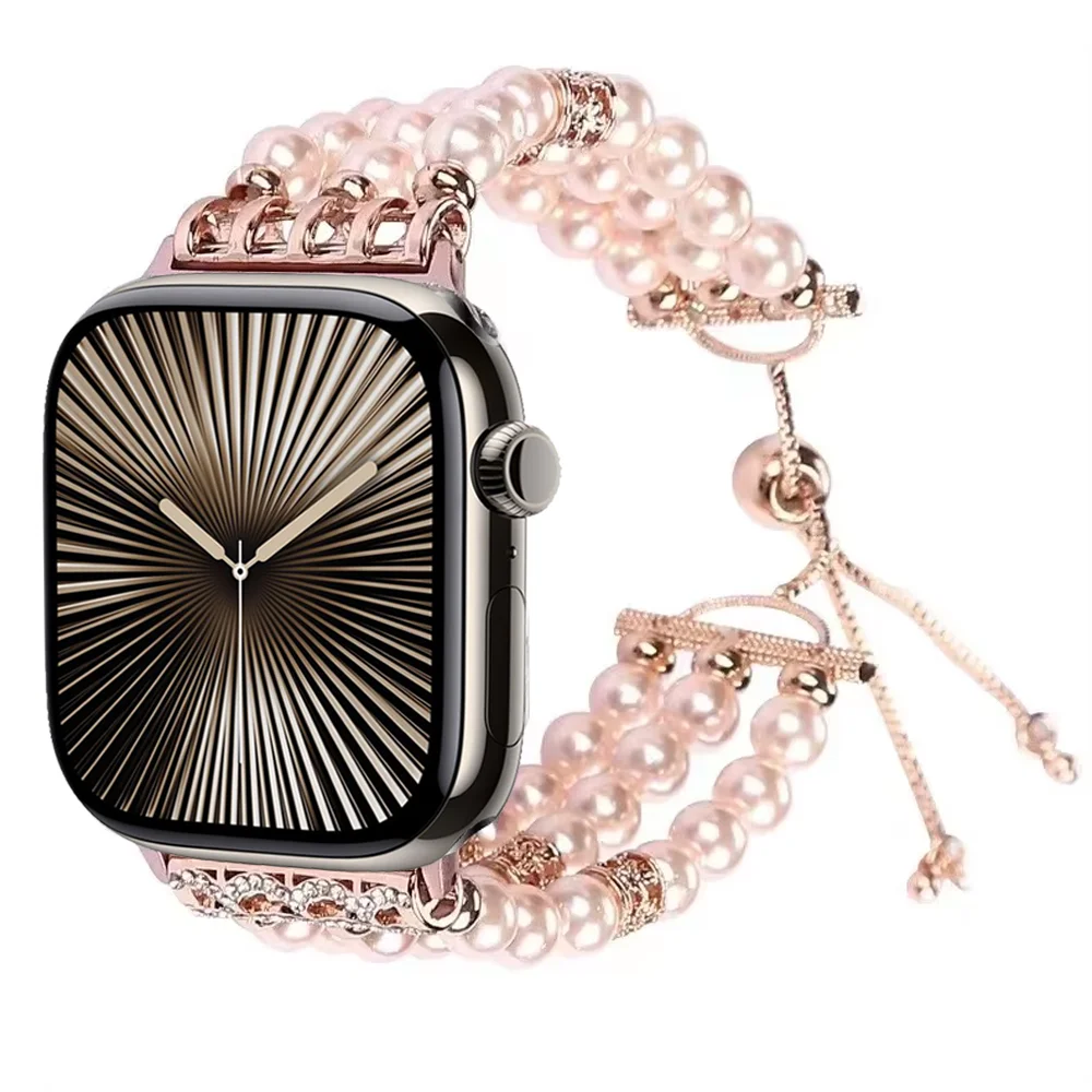 Jewelry Strap for Apple Watch Band 10 42mm 46mm 9 8 7 45mm 41mm Beaded Bracelet Wristband iWatch 6 5 4 SE 44/40mm Ultra 2/1 49mm
Jewelry Strap for Apple Watch Band 10 42mm 46mm 9 8 7 45mm 41mm Beaded Bracelet Wristband iWatch 6 5 4 SE 44/40mm Ultra 2/1 49mm