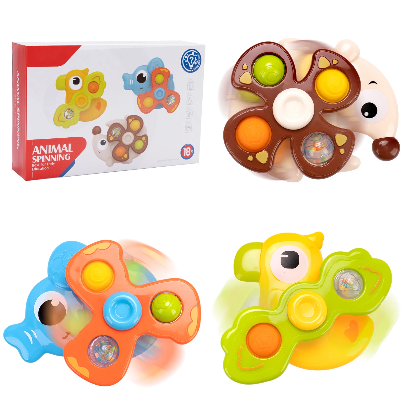 3pcs/set Suction Cup Spinning Cartoon Toys Colorful Gyro Bath Toy Kids Fingertip Rattle Toy Funny Bathing Toysfor Toddler Gifts
3pcs/set Suction Cup Spinning Cartoon Toys Colorful Gyro Bath Toy Kids Fingertip Rattle Toy Funny Bathing Toysfor Toddler Gifts