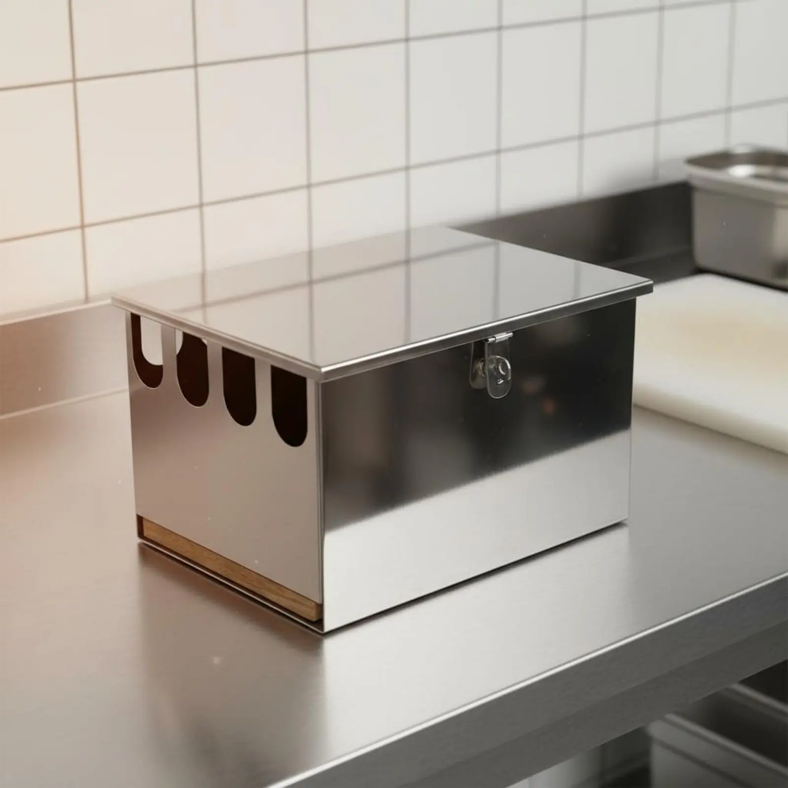 Stainless Steel Blade Box Large Capacity Commercial Blade Storage Box Easy to Clean Long-Lasting for Cafeteria Personnel
Stainless Steel Blade Box Large Capacity Commercial Blade Storage Box Easy to Clean Long-Lasting for Cafeteria Personnel