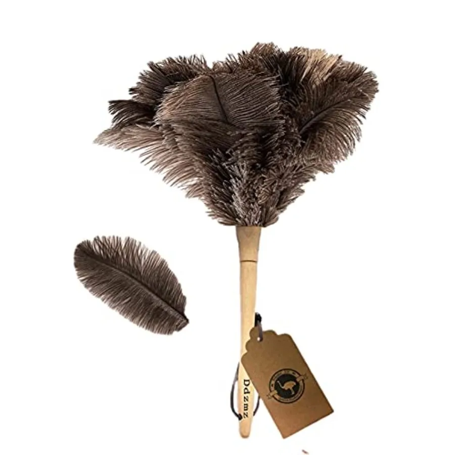 Ostrich Feather Duster for Cleaning-Furniture Dusters with Handle Hand Duster with Fluffy Natural Genuine Feather Reusable Hous
Ostrich Feather Duster for Cleaning-Furniture Dusters with Handle Hand Duster with Fluffy Natural Genuine Feather Reusable Hous