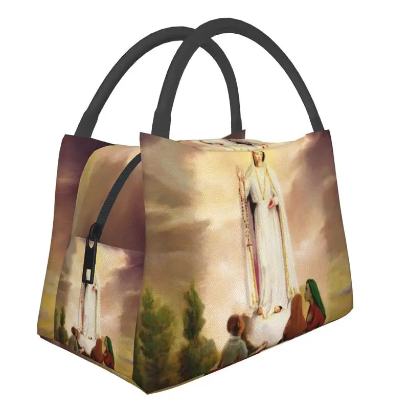 Custom Our Lady Of Fatima Lunch Bags Women Cooler Warm Insulated Lunch Boxes for Office Travel
Custom Our Lady Of Fatima Lunch Bags Women Cooler Warm Insulated Lunch Boxes for Office Travel