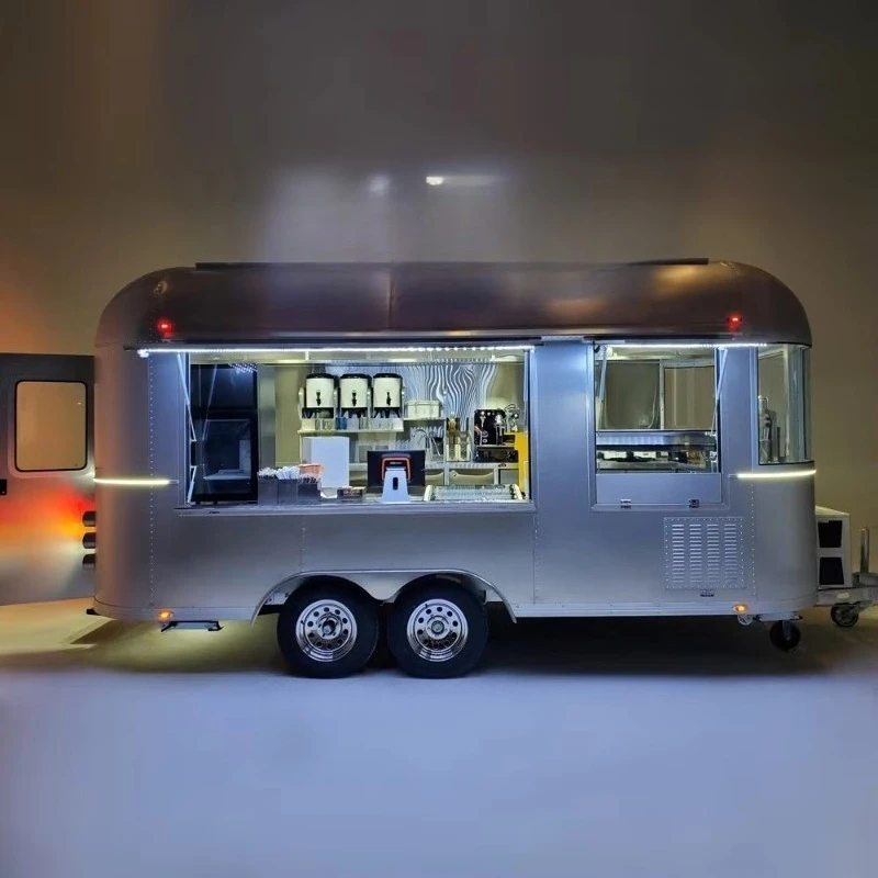 Food Truck Trailer Mobile Stainless Steel Trailer Round Food Trailer with Stainless Steel Interior Full Kitchen Customized
Food Truck Trailer Mobile Stainless Steel Trailer Round Food Trailer with Stainless Steel Interior Full Kitchen Customized