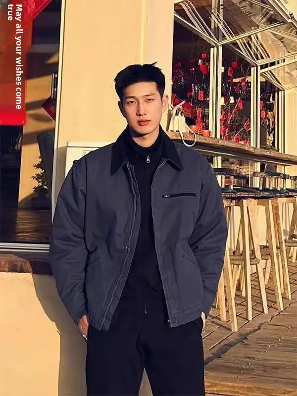 Cleanfit American Retro Short Shoulder Detroit Jacket Men's Workwear Spring Season Polyester Fiber Long Sleeve Zipper Closure...
Cleanfit American Retro Short Shoulder Detroit Jacket Men's Workwear Spring Season Polyester Fiber Long Sleeve Zipper Closure...