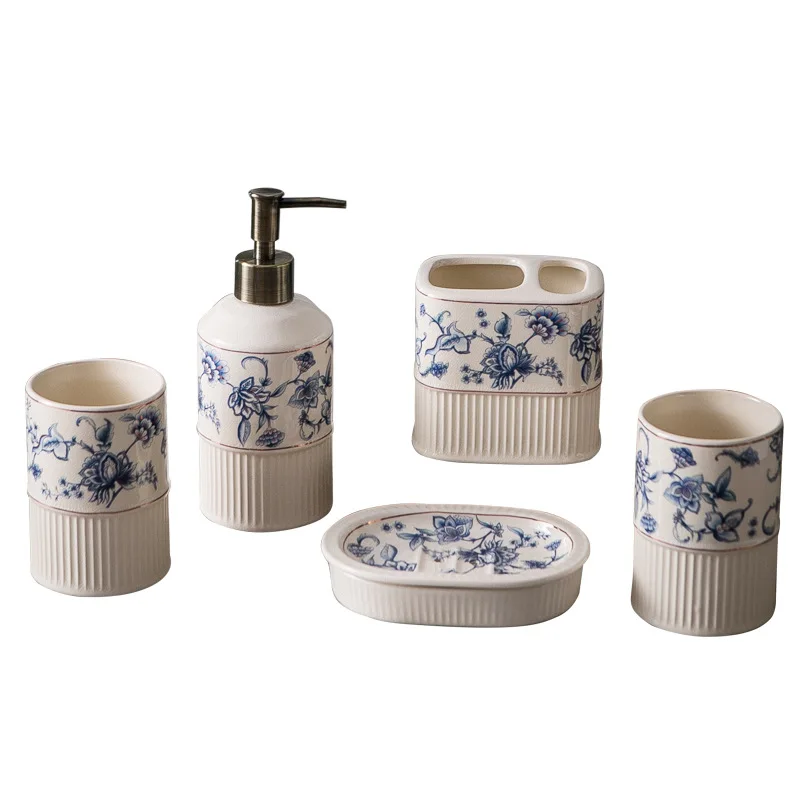 Chinese Style Simple Ceramic Wash Kit Creative Hotel Hand Soap Bottle Soap Dispenser Soap Dish Set Home Bathroom Accessories
Chinese Style Simple Ceramic Wash Kit Creative Hotel Hand Soap Bottle Soap Dispenser Soap Dish Set Home Bathroom Accessories