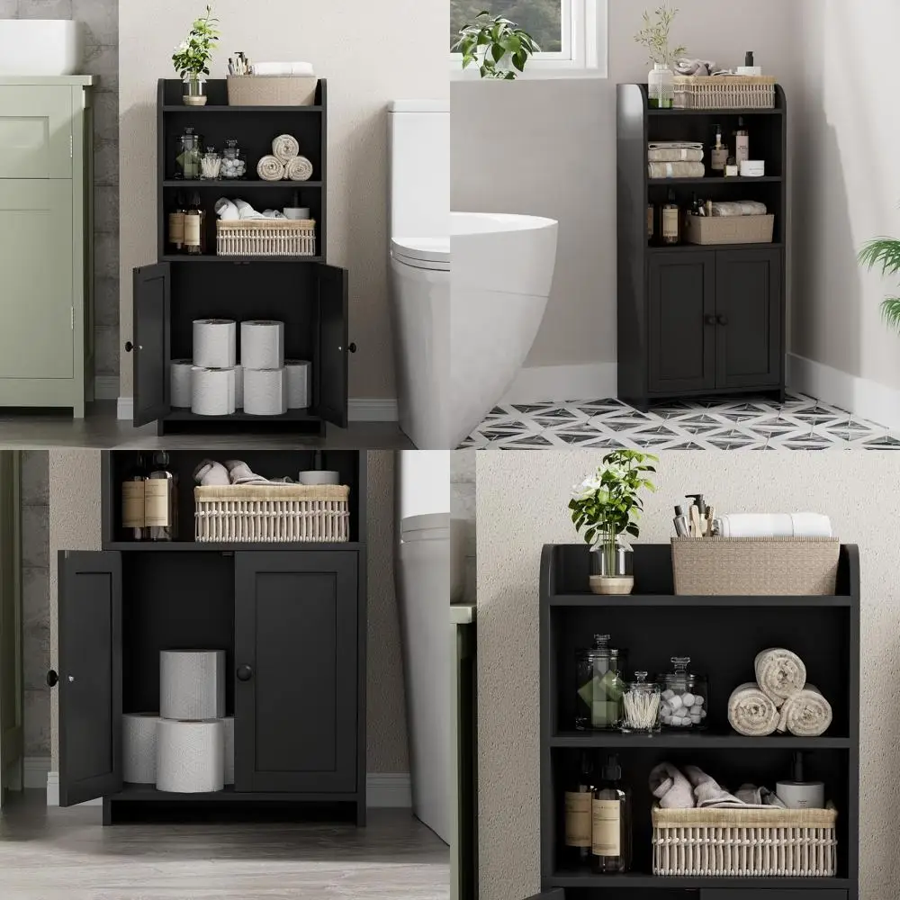 Compact Freestanding Toilet Paper Holder with 2 Shelves, Space-Saving Bathroom Storage, Ideal for Small Bathrooms and Laundry Ro
Compact Freestanding Toilet Paper Holder with 2 Shelves, Space-Saving Bathroom Storage, Ideal for Small Bathrooms and Laundry Ro