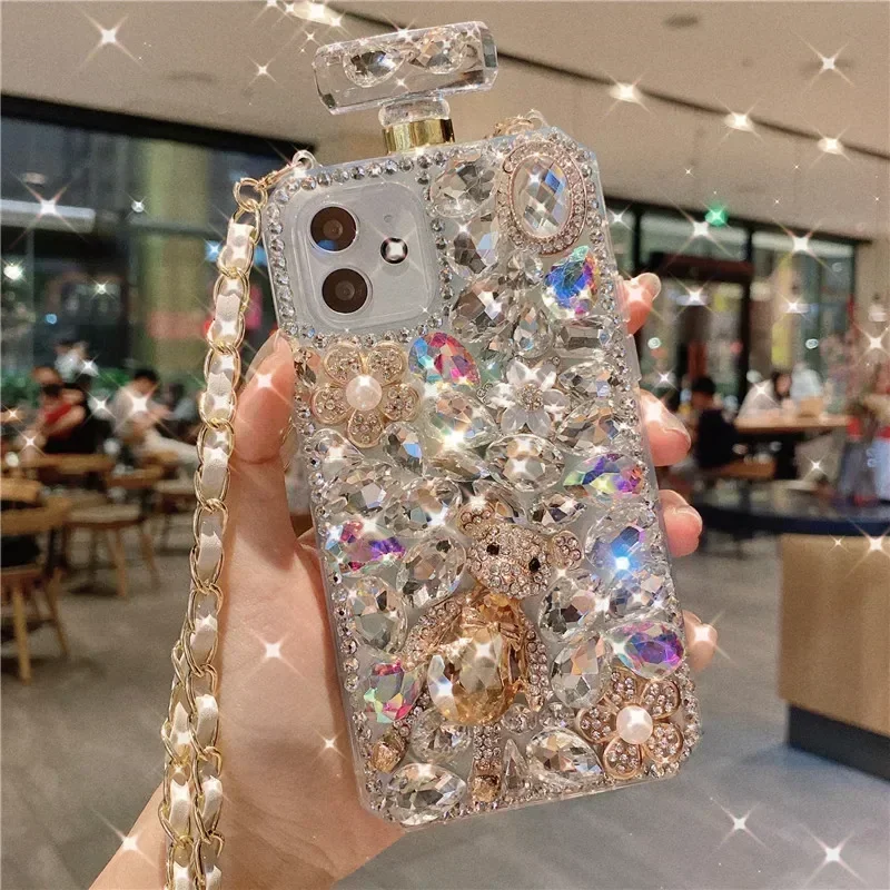 3D Bear Perfume Bottle Case for iphone17 15 14 13 12 16 Pro 16Plus MAX, Rhinestone Cover, Hot Bling
3D Bear Perfume Bottle Case for iphone17 15 14 13 12 16 Pro 16Plus MAX, Rhinestone Cover, Hot Bling