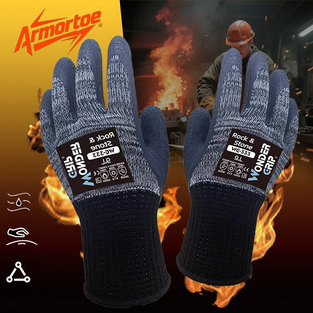 ArmorToe 250℃ Insulated Work Gloves - Cut/Abrasion/Tear/Slip Resistant, Heat & Cold Shield for Industrial Foundry Safety#8004
ArmorToe 250℃ Insulated Work Gloves - Cut/Abrasion/Tear/Slip Resistant, Heat & Cold Shield for Industrial Foundry Safety#8004