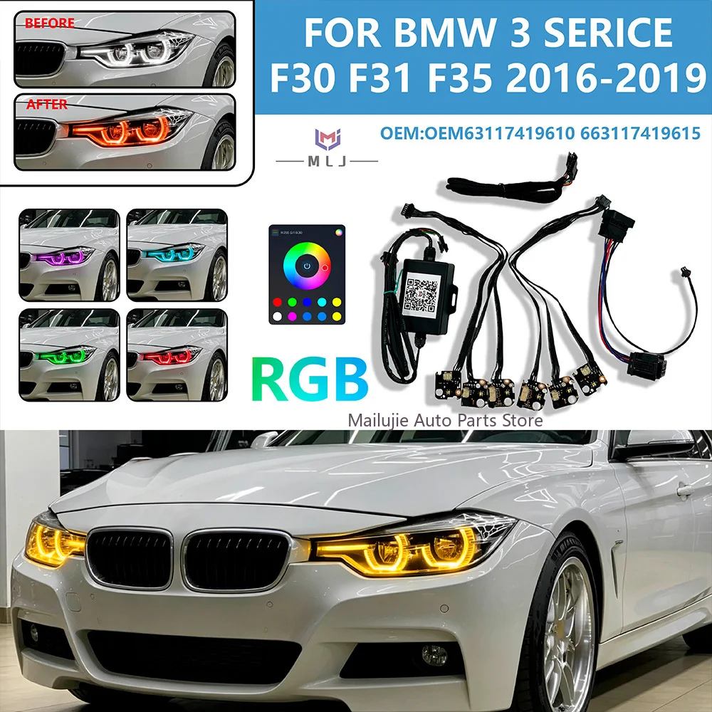 For BMW 3 SERICE F30 F31 F35 2016-2019 RGB DRL LED Modules Headlight Internal Wiring Harness OE 63117419610 663117419615
For BMW 3 SERICE F30 F31 F35 2016-2019 RGB DRL LED Modules Headlight Internal Wiring Harness OE 63117419610 663117419615