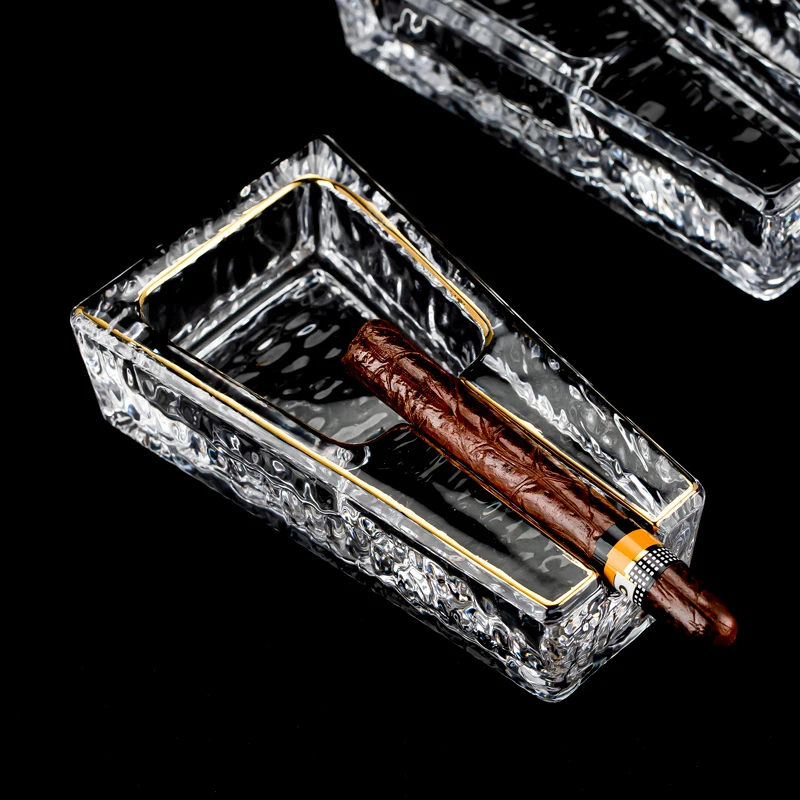 Утолщенная модная пепельница для сигар с золотым декором, стеклянная офисная пепельница, мужской подарок, креативные праздничные принадлежности, пепельница
Утолщенная модная пепельница для сигар с золотым декором, стеклянная офисная пепельница, мужской подарок, креативные праздничные принадлежности, пепельница