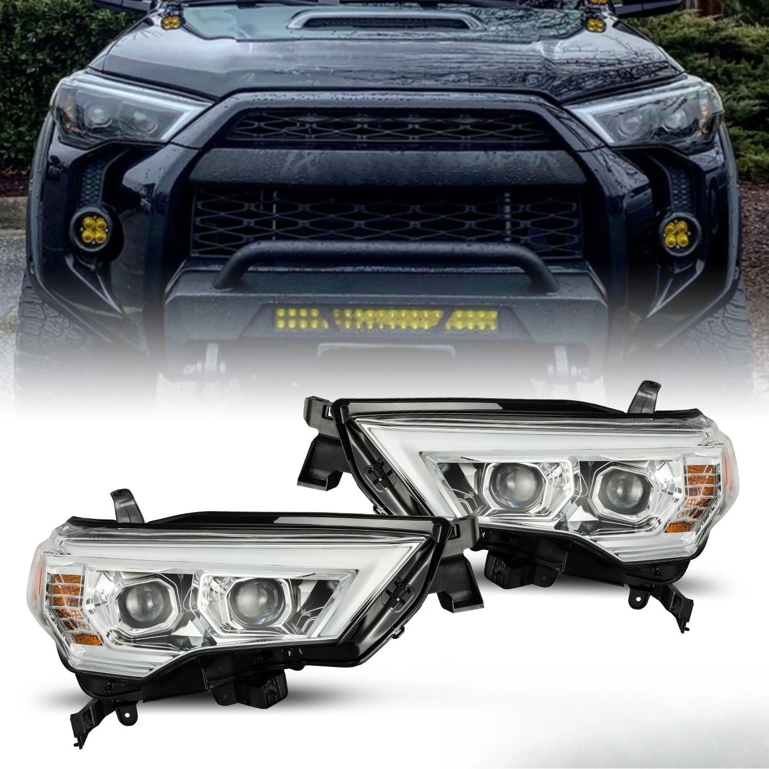 Fit 2014-2020 Toyota 4Runner LUXX-Series Projector LED DRL/Signal Headlights
Fit 2014-2020 Toyota 4Runner LUXX-Series Projector LED DRL/Signal Headlights