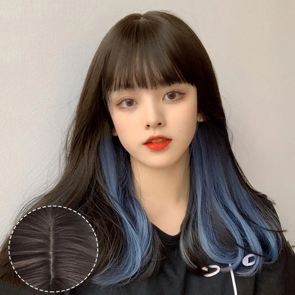 50cm Long Wigs Hanging Ear Dyeing Invisible Net High Temperature Fiber Women Straight Wigs For Female Wig With Bangs Straight
50cm Long Wigs Hanging Ear Dyeing Invisible Net High Temperature Fiber Women Straight Wigs For Female Wig With Bangs Straight